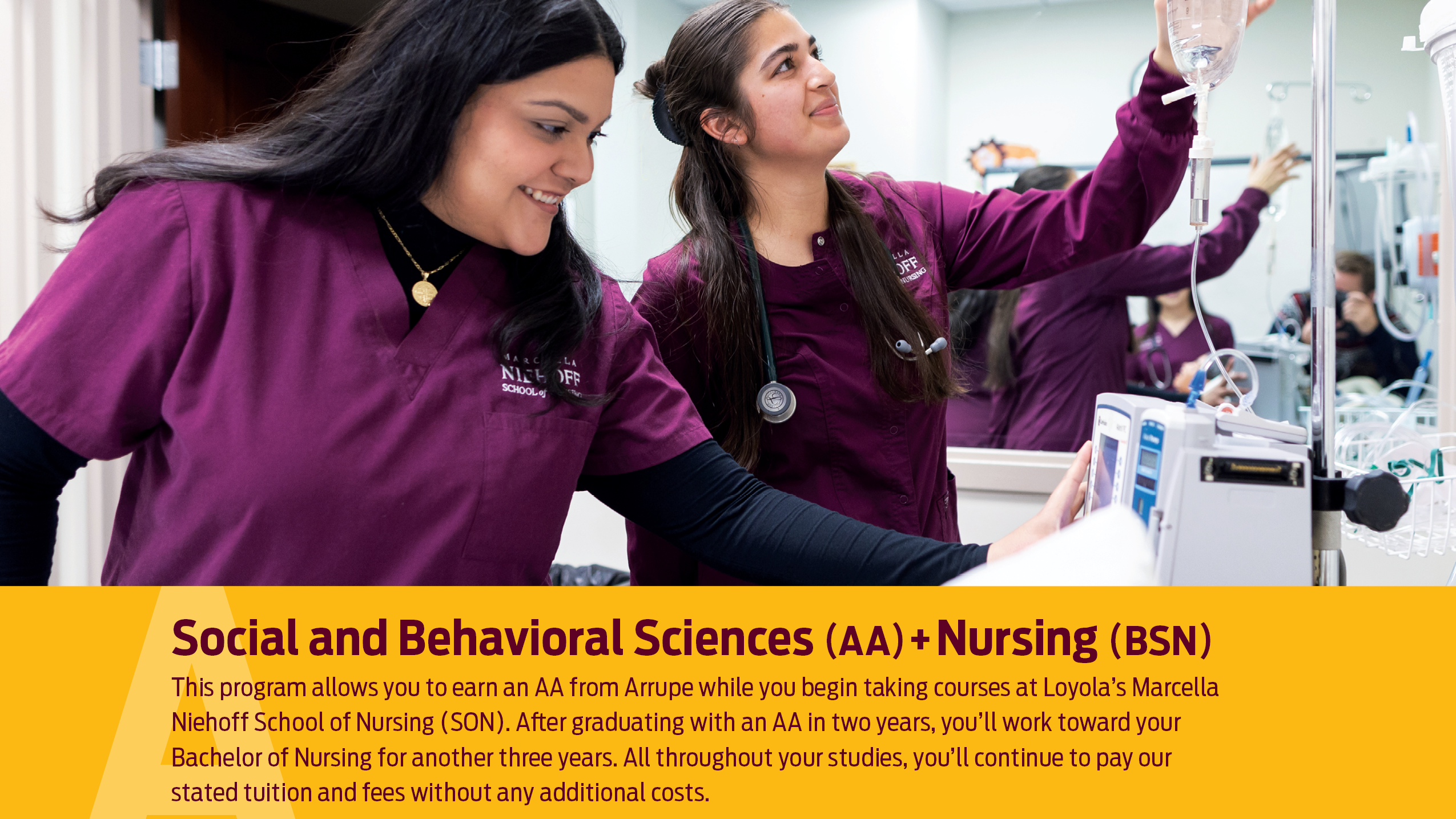 Dual Enrollment Program - Social and Behavioral Sciences (AA) + Nursing (BSN)